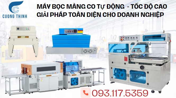 Máy bọc màng co tự động - tốc độ cao- Giải pháp toàn diện cho doanh nghiệp