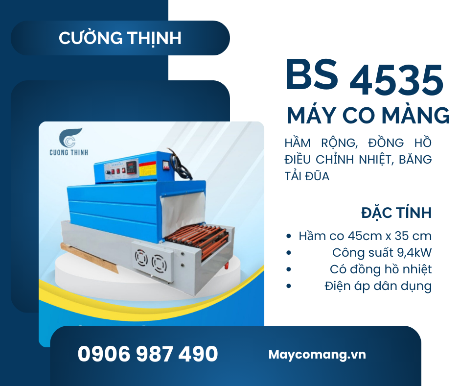 Thông số máy co màng BS 4535