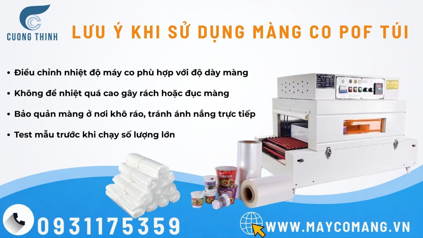 Lưu ý khi sử dụng màng co túi POF