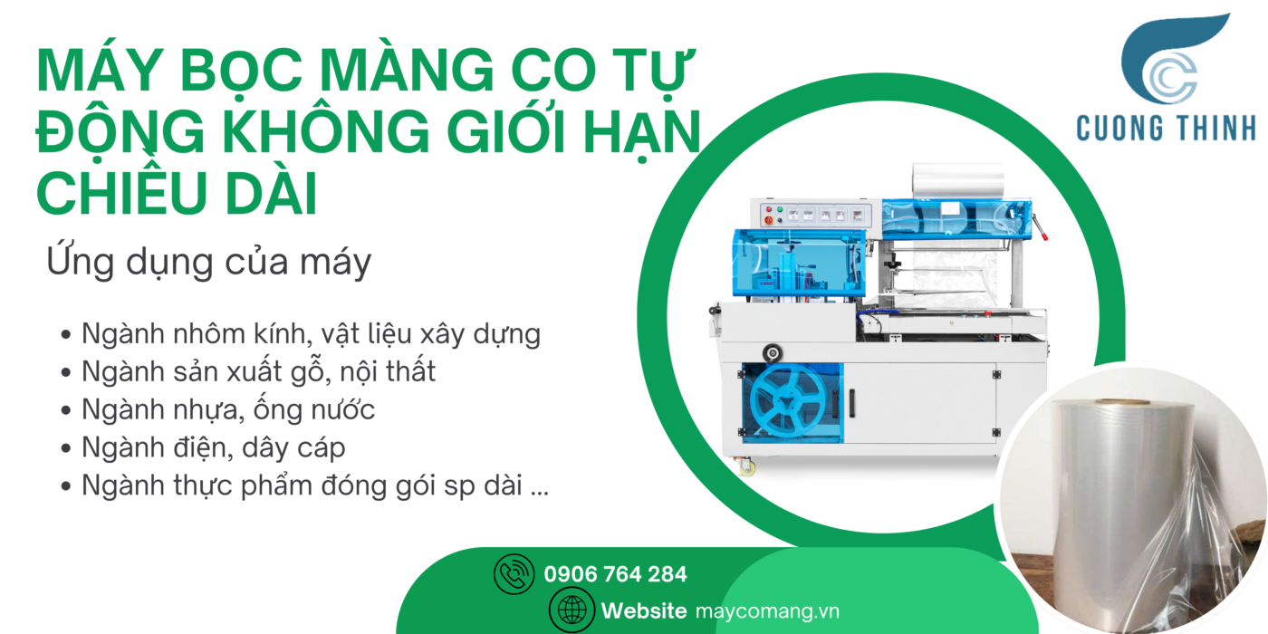 Máy co màng tự động không giới hạn chiều dài