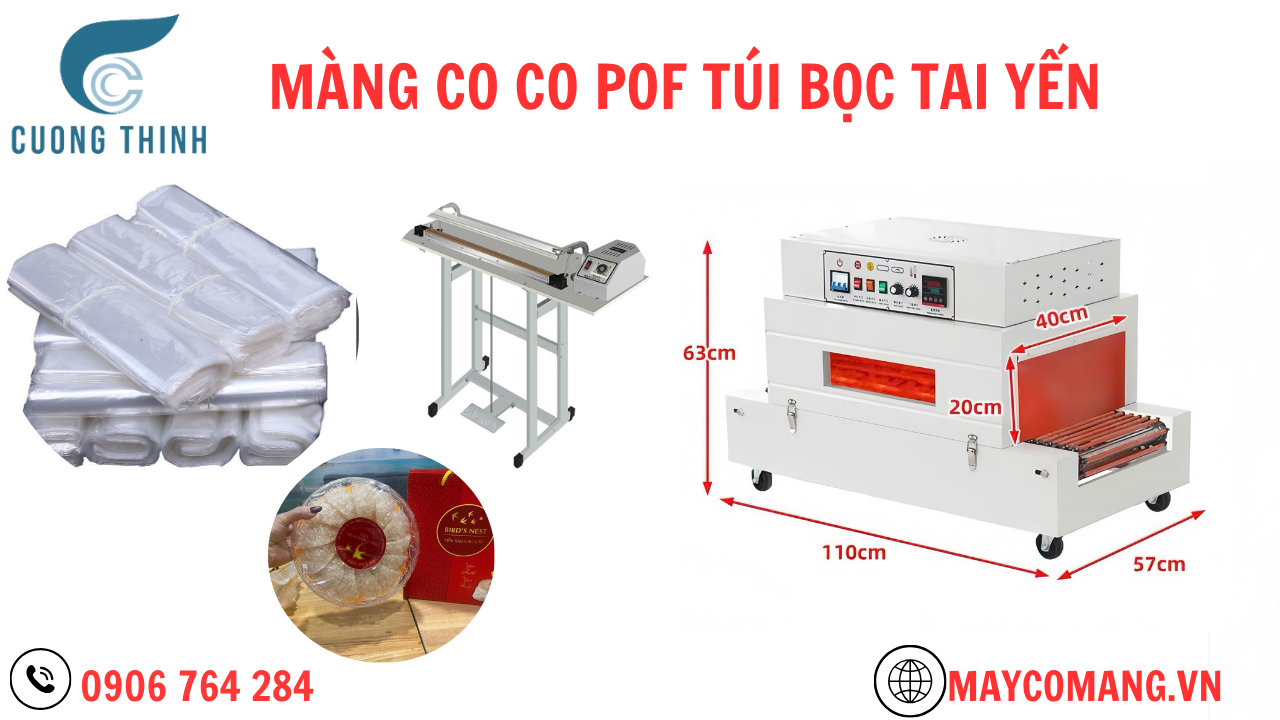 Màng co POF bọc tai yến