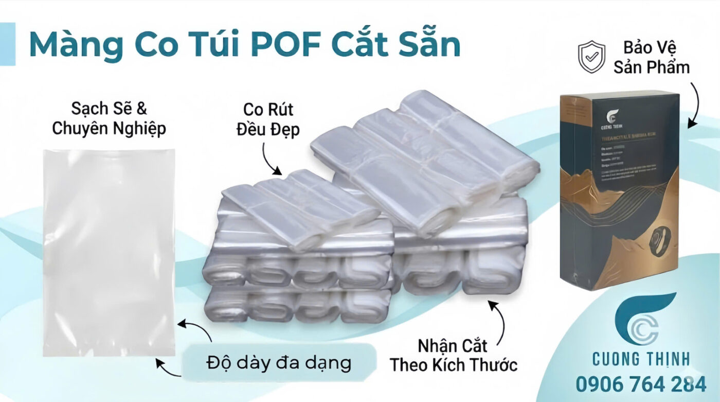 màng co túi POF cắt sẵn