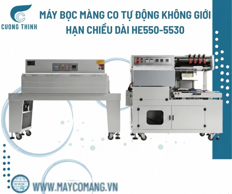 Máy bọc màng co tự động không giới hạn chiều dài