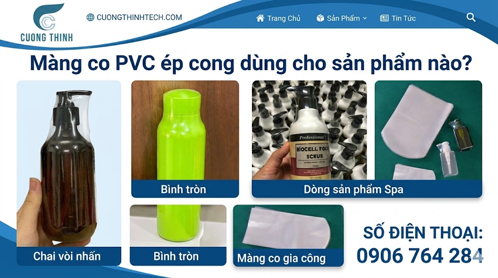 màng co cho chai có vòi