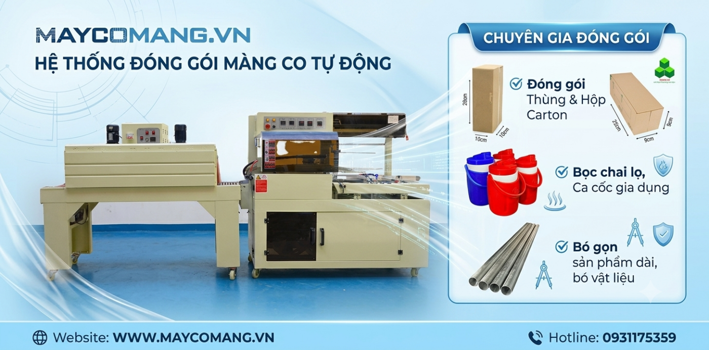 Máy cắt màng co tự động khổ lớn