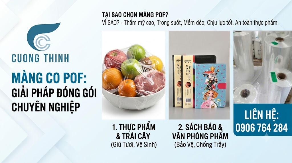 Cách Chọn Màng Co POF Phù Hợp Cho Từng Sản Phẩm