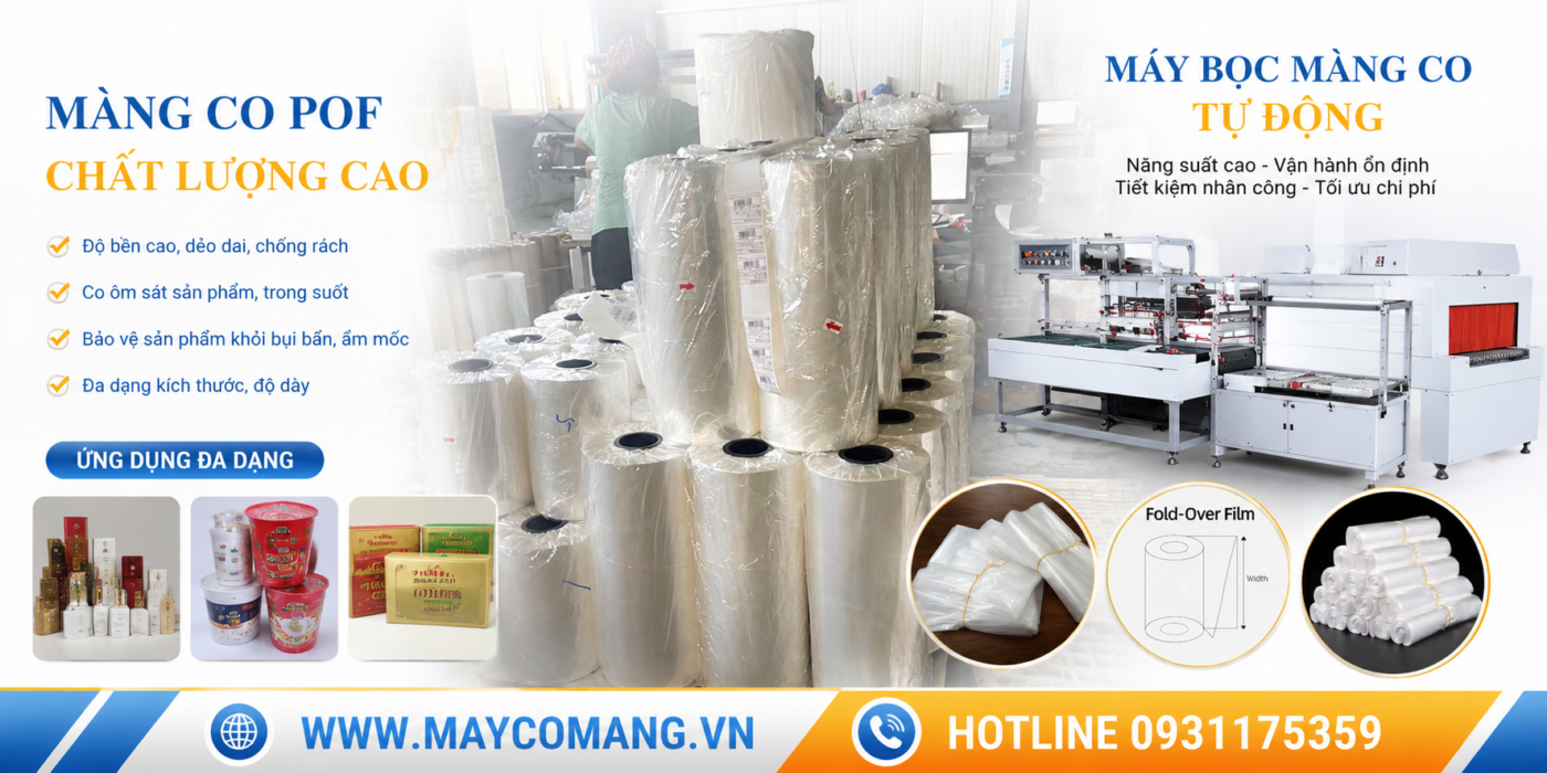 Màng co POF 15mic - 19mic - 25mic