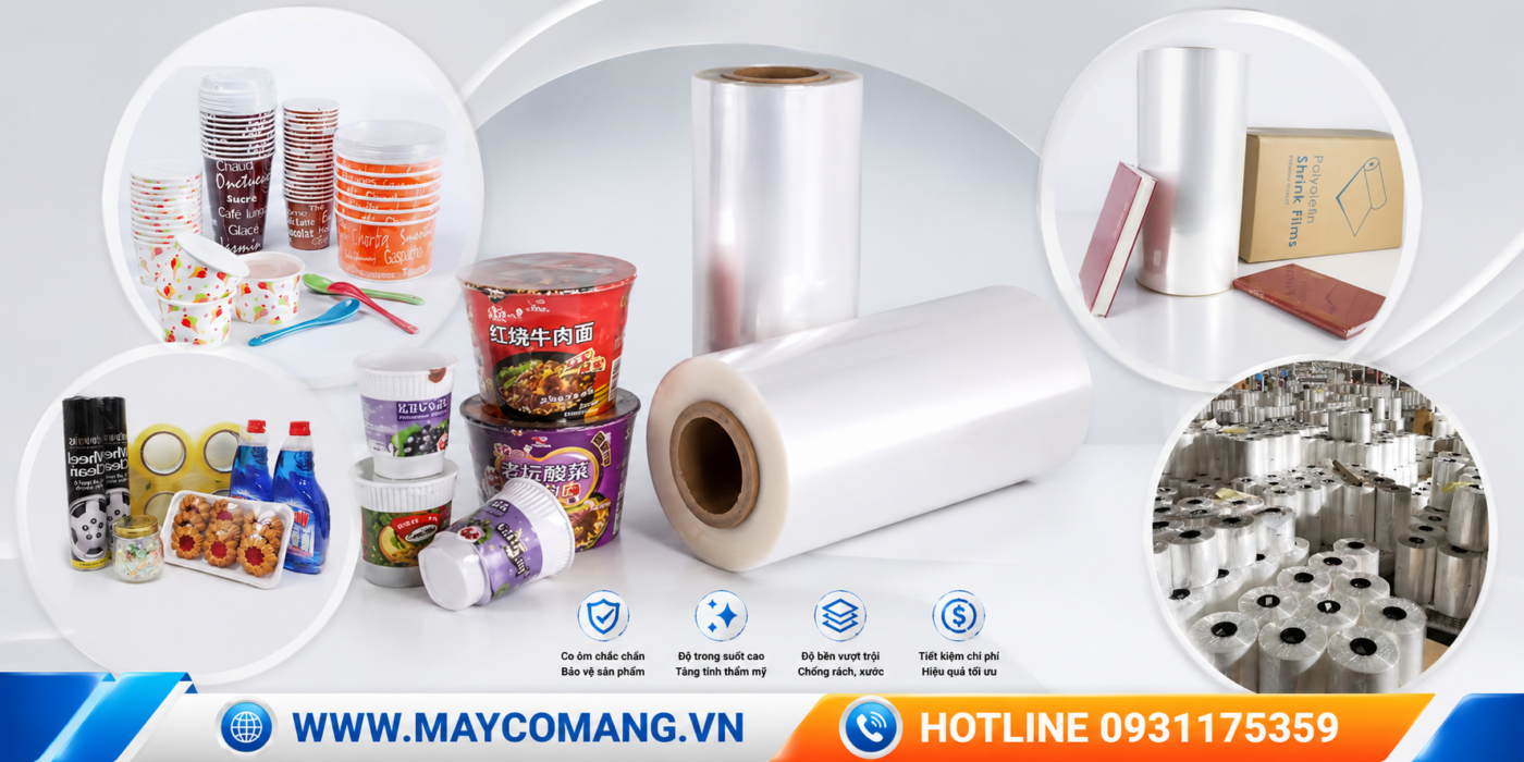 Màng co POF 19mic nhập khẩu