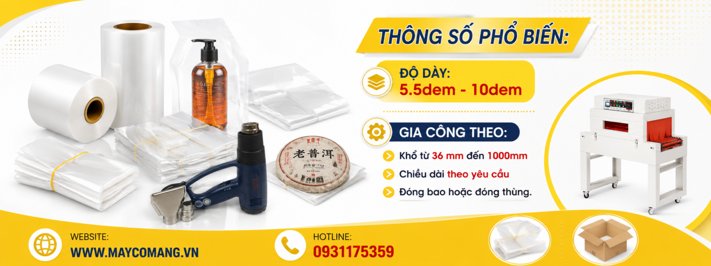 Các thông số phổ biến của màng co PVC hở 2 đầu