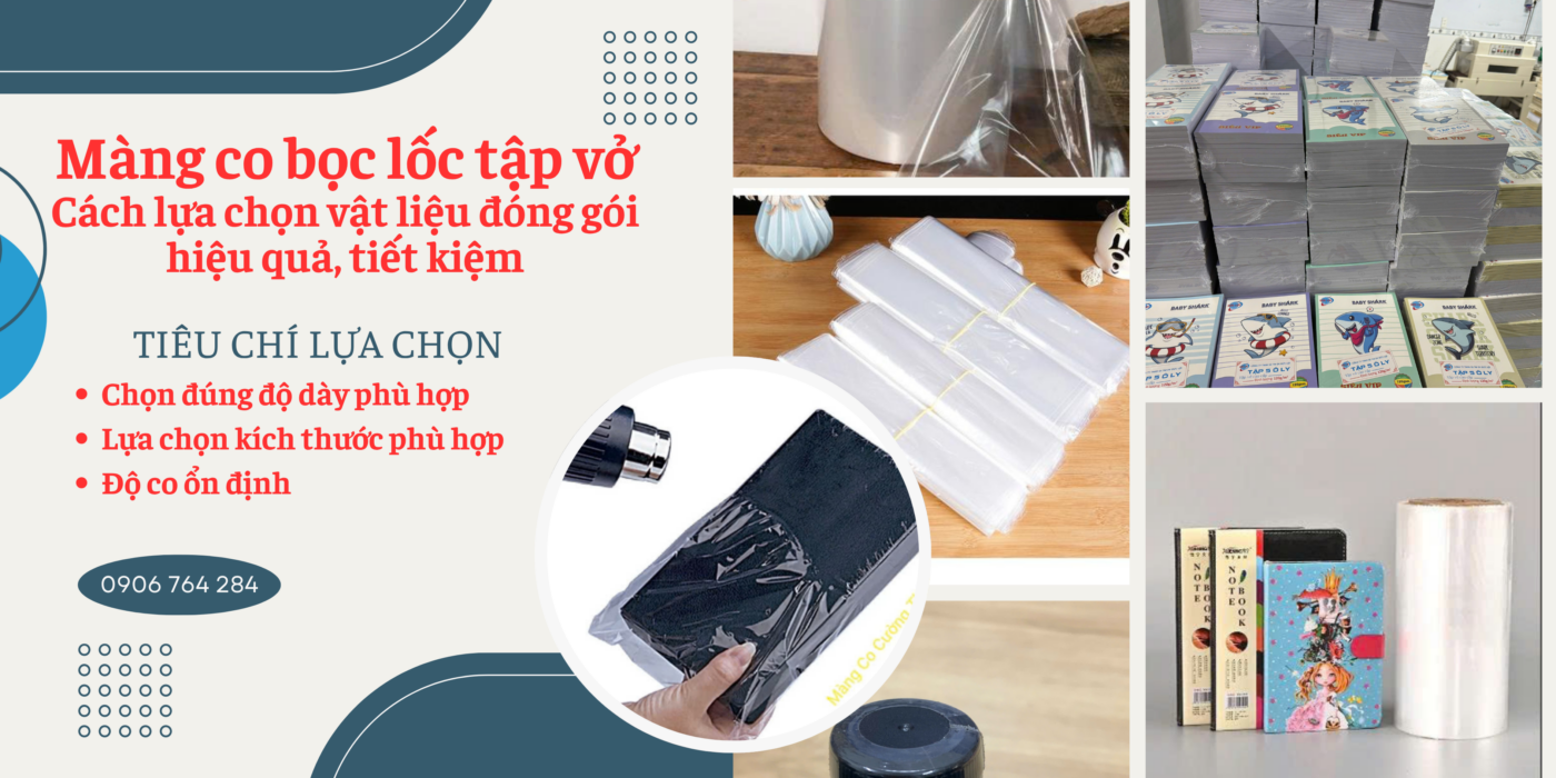 màng co bọc lốc tập vở