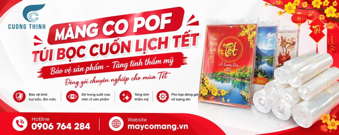 màng co POF túi bọc cuốn lịch Tết